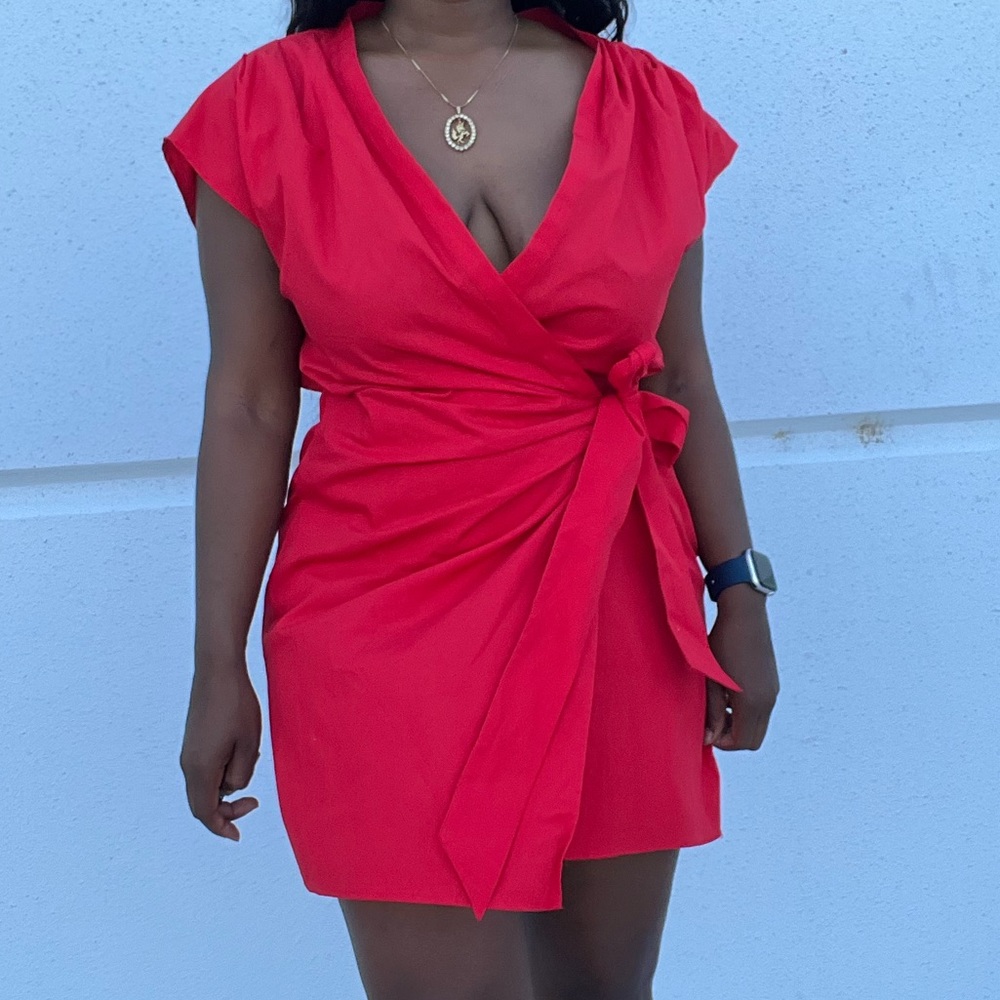 Red Zara Romper ( Size S)